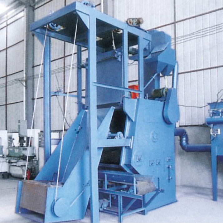 Q32系列自動(dòng)上下料(卷?yè)P(yáng)上料、輸送下料、環(huán)保)履帶拋丸清理機(jī)